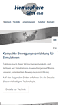Mobile Screenshot of hemisphere-sim.de